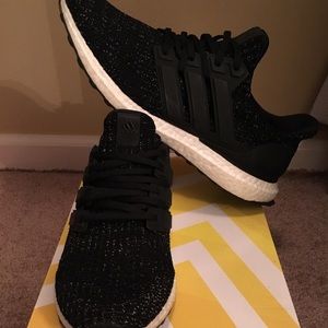 Black and white speckle ultraboost